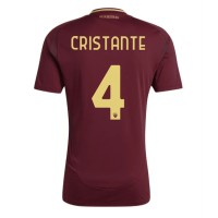 Maglia Calcio AS Roma Bryan Cristante #4 Prima Divisa 2024-25 Manica Corta